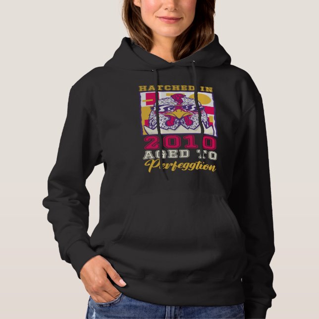 Hatched in 2010 Aged to Perfeggtion Hoodie (Vorderseite)