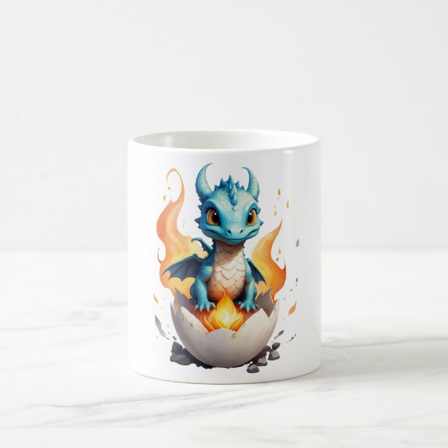 Hatching Baby Dragon Fantasy Kaffeetasse (Mittel)