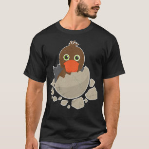 Hatching Baby Duck Pregnancy Funny Gift Hund Druck T-Shirt