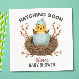 Hatching Bald Niedlich Chick Baby Dusche Serviette