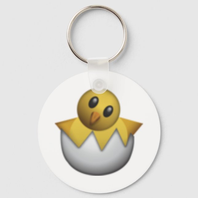 Hatching Chick - Emoji Schlüsselanhänger (Vorderseite)
