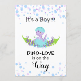 *~* Hatching Dinosaur Baby Boy Shower Einladung