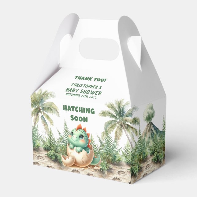 Hatching Soon Boy Baby Gevor Box Personalisiert Geschenkschachtel (Vorderseite)