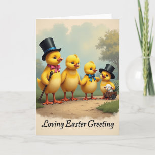 Hatchling-Freunde Frühling Grußkarte Karte