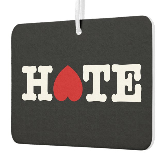 HATE AIR FRESHENER AUTOLUFTERFRISCHER (Links)