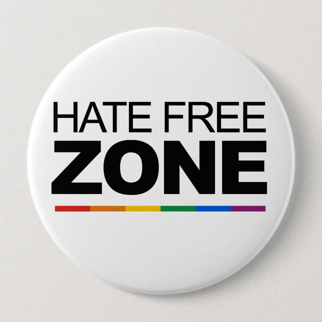 HATE FREE ZONE BUTTON (Vorderseite)