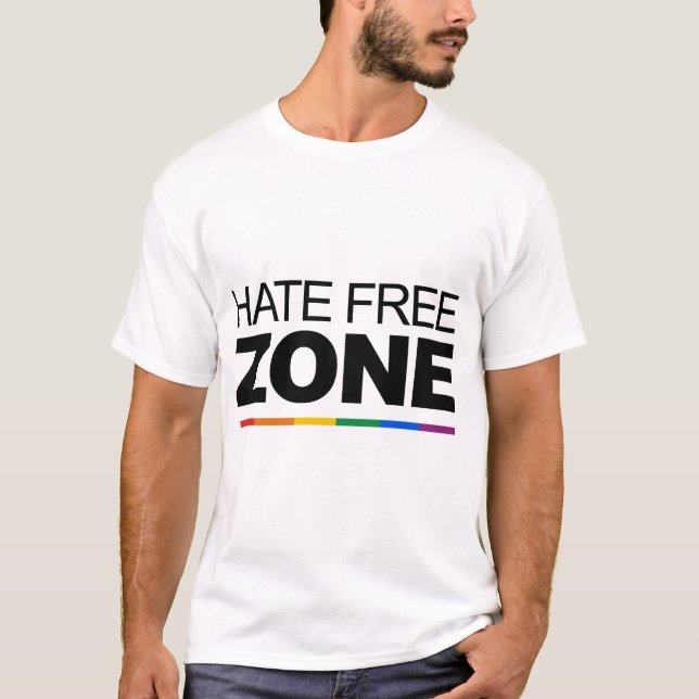 HATE FREE ZONE T-Shirt (Vorderseite)