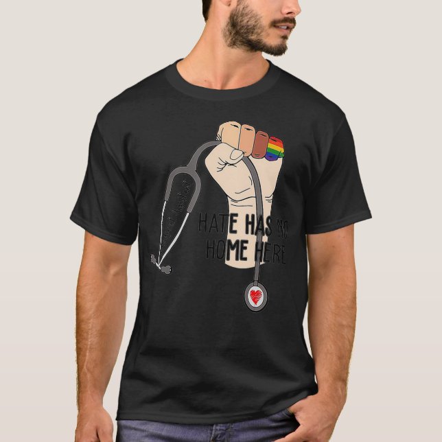 Hate hat keine Zuhause hier Medical Assistant MA L T-Shirt (Vorderseite)