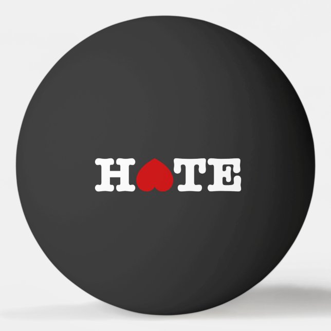 HATE PONG BALL TISCHTENNISBALL (Rückseite)