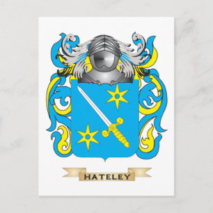Hateley Coat of Arms (Familienwappen) Postkarte