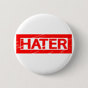Hater-Briefmarke Button