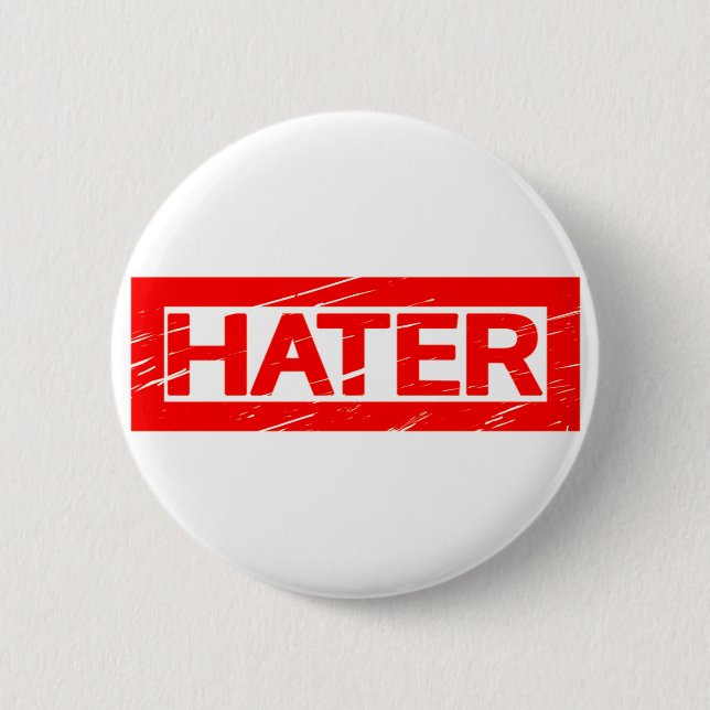Hater-Briefmarke Button (Vorderseite)