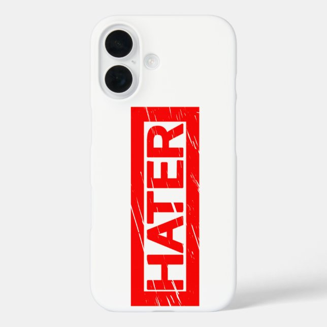 Hater-Briefmarke Case-Mate iPhone Hülle (Rückseite)