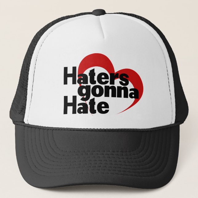 Hater werden hassen truckerkappe (Vorderseite)