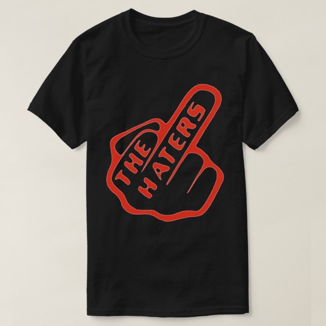 Haters Finger Red/Black Streetwear T-Shirt (Design vorne)
