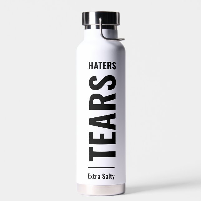 Haters Tars | Sarcastic Funny Sassy Trinkflasche (Links)