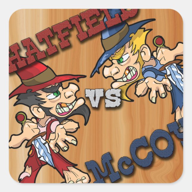 Hatfield vs McCoy Stickers (Vorderseite)