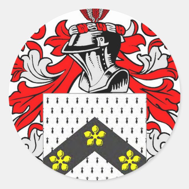 Hatfield-Wappen Runder Aufkleber (Vorderseite)