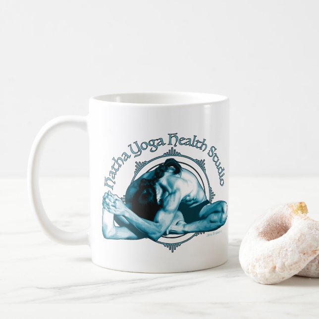 Hatha Yoga Gesundheitsstudio  Kaffeetasse (Mit Donut)