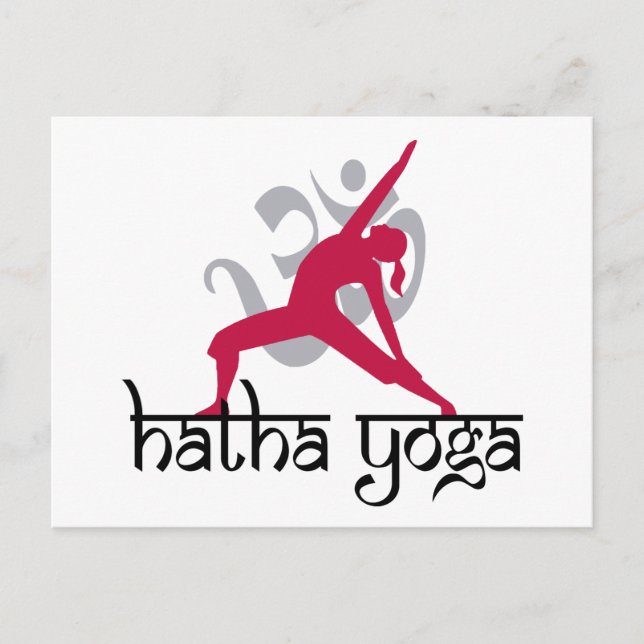 Hatha Yoga Pose Postkarte (Vorderseite)