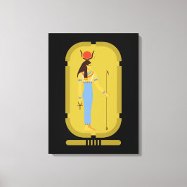Hathor Ägyptische ancient Goddess Canvas Print Leinwanddruck