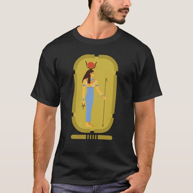 Hathor Ägyptischer Antikgoddess-T - Shirt (Vorderseite)