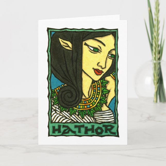 Hathor Greeting Card Karte (Vorderseite)