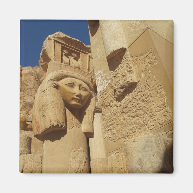Hathor-Kolumne - Tempel der Königin Hatshepsut, Äg Magnet (Vorne)