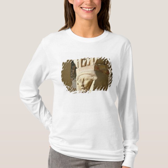 Hathor-köpfige Spalte, von der Kapelle von T-Shirt (Vorderseite)