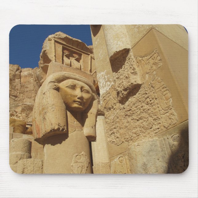 Hathor Spalte - Tempel der Königin-Hatshepsuts, Mousepad (Vorne)