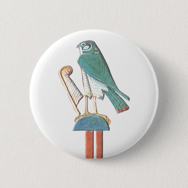 Hathors Kopfschmuck Button (Vorderseite)