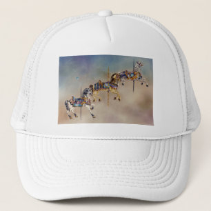 Hats, Kappen - Drei Karussell-Pferde