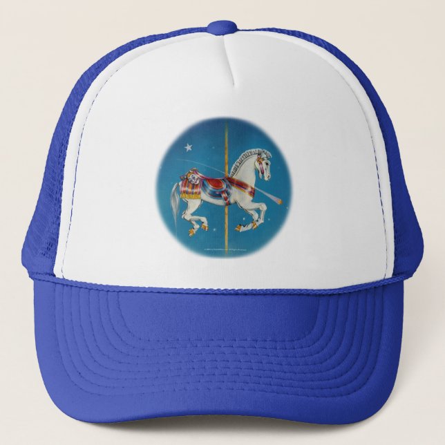 Hats, Kappen - Rotes, Weißes & Blaues Karussell (Vorderseite)