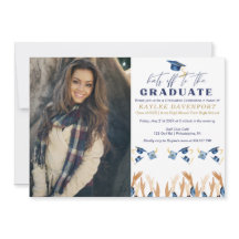 Hats of Graduation Party Foto Einladung