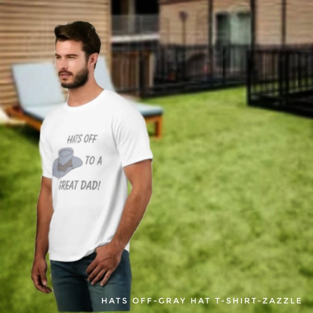 Hats Off-Gray Hat T-Shirt (Von Creator hochgeladen)