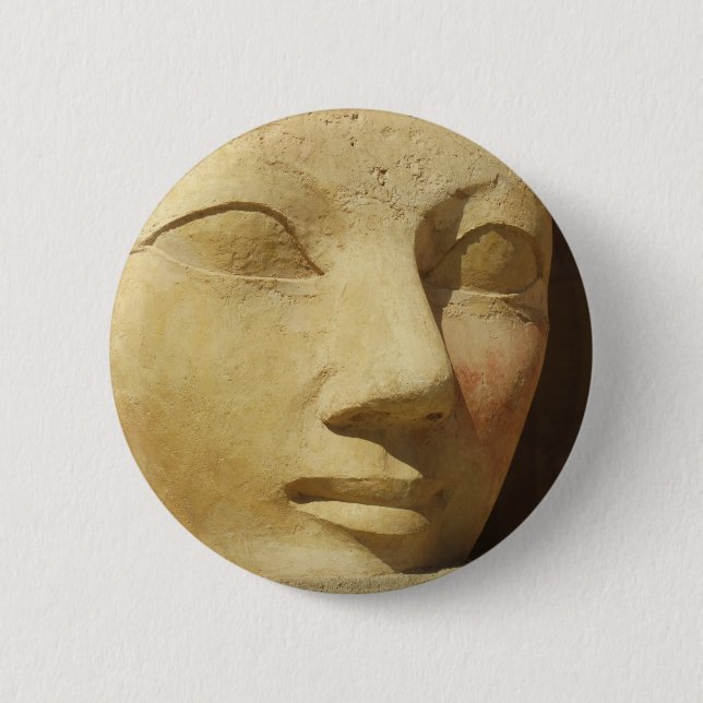 Hatshepsut Statue, Pharao Hatshepsut von Ägypten Button (Vorderseite)