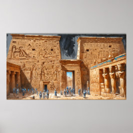 Hatshepsut Temple - Hall Timeless Egypt Poster