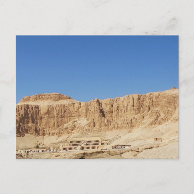 Hatshepsut Temple Panoramafoto Postkarte (Vorderseite)
