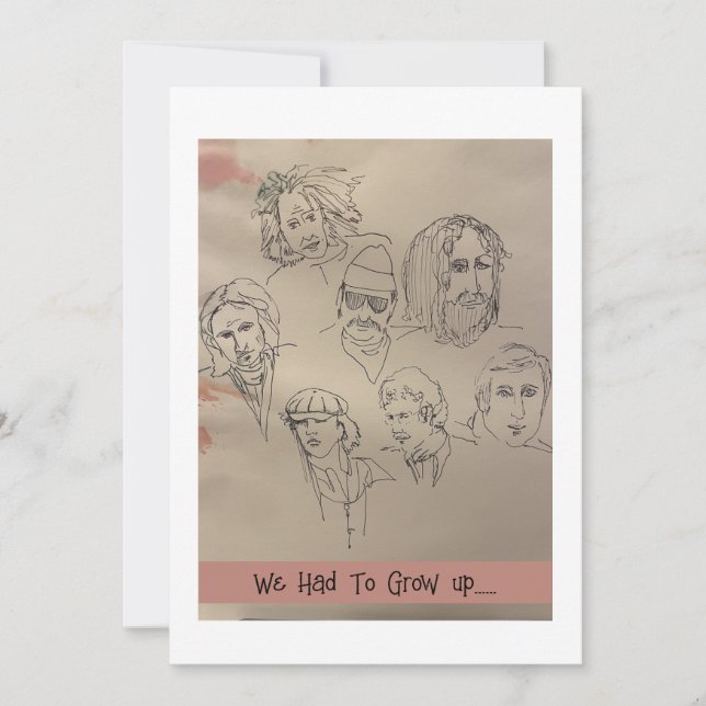 Hatte auf Geburtstagskarte aufwachsen! Einladung (Vorderseite)