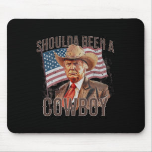 Hätte ein Cowboy Trump 2024 4. Juli U Mousepad