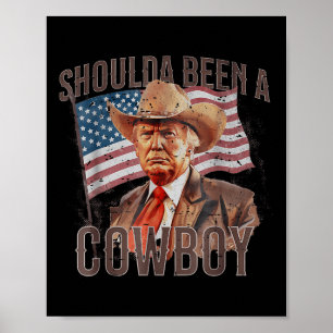 Hätte ein Cowboy Trump 2024 4. Juli U Poster