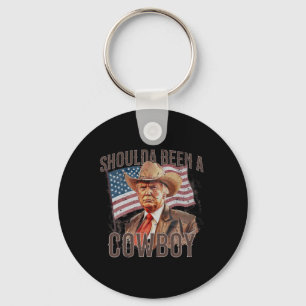 Hätte ein Cowboy Trump 2024 4. Juli U Schlüsselanhänger
