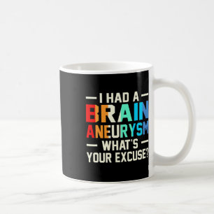 Hatte ein Hirnaneurysma Aufklärung Monat Unterstüt Kaffeetasse
