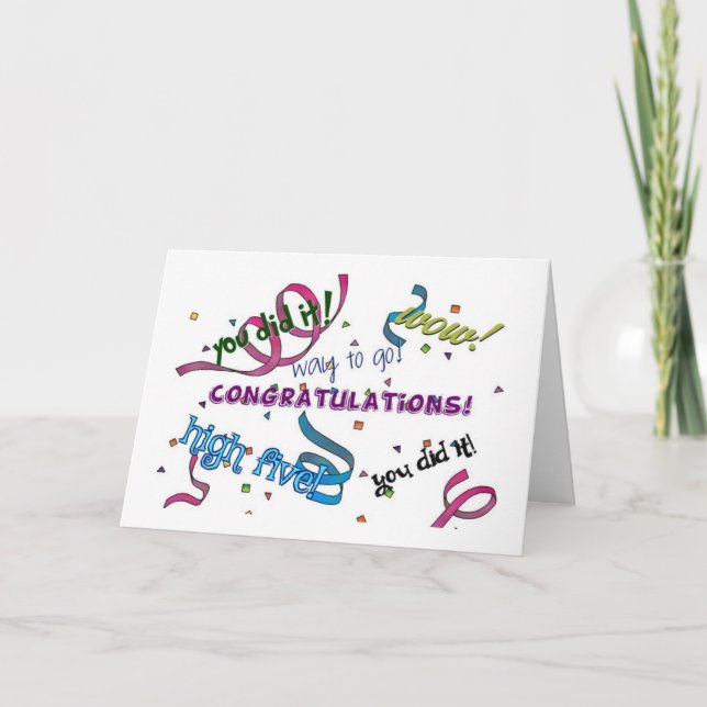 **HATTE EINE BABY*** **GRATULATIONEN** Karte (Vorderseite)