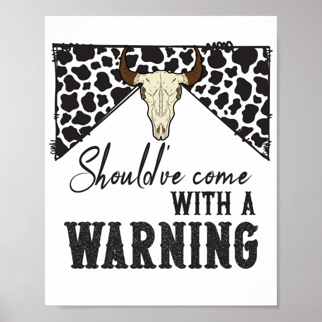 Hätte eine Warnung mitbringen sollen Poster (Vorne)