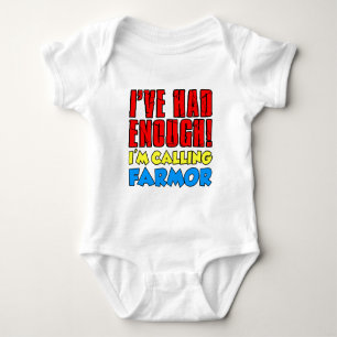 Hatte genug, um den Bauernhof zu rufen Baby Strampler