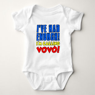 Hatte genug, Vovo anzurufen Baby Strampler