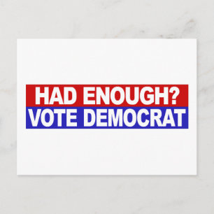 Hatte genug Wahldemokratie Postkarte