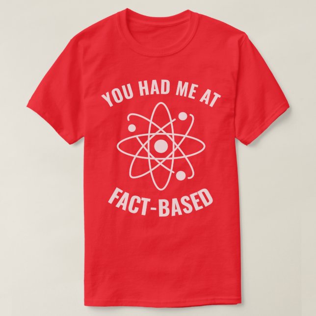 Hatte ich am FactBased Funny Science Geek 1 T-Shirt (Design vorne)