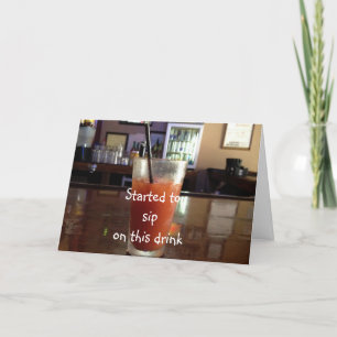 HATTE IHNEN EINEN GETRÄNK FÜR IHRE JAHRESCHÄFTE KARTE